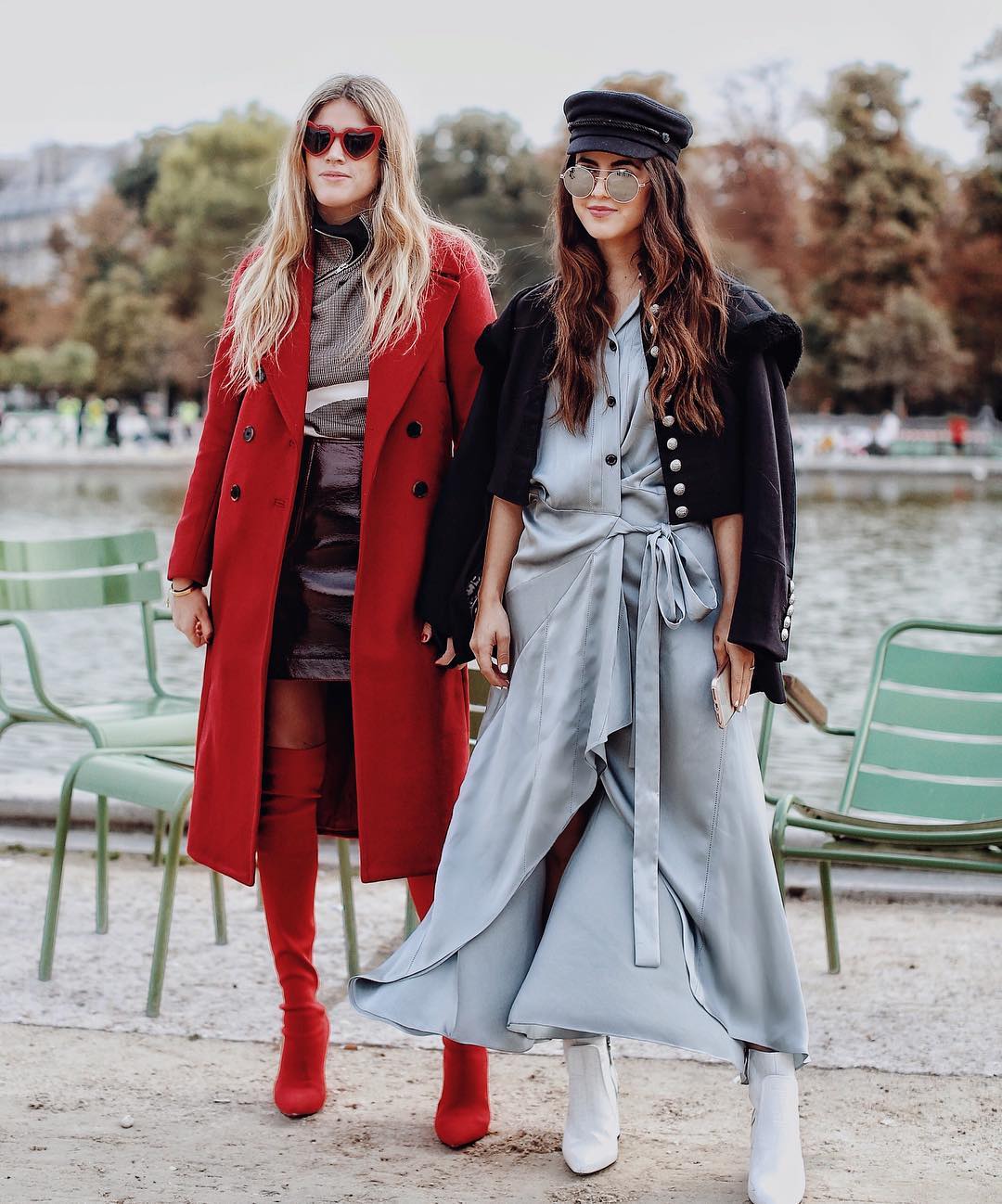 Conquering the streets in red boots